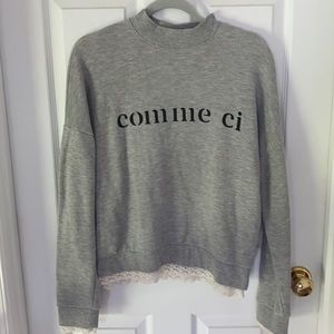 Forever 21 Statement sweater with lace design